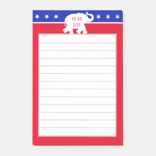 Republikeinse Partij Olifant Gelijnd Te Doen Lijs Post-it® Notes