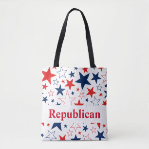Republikeinse Patriottische Sterren Canvas tas