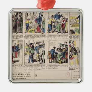 Republikeinse propaganda metalen ornament