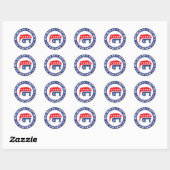 Republikeinse Sticker (Vel)