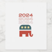 republikeinse tank 2024 wijn etiket (Enkel label)