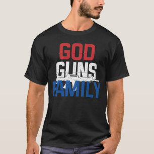 Republikeinse USA Pride Patriot God Pistolen Bacon T-shirt