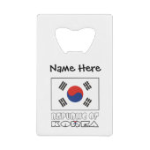 République Corée Drapeau sud-coréen Personnalisé (Devant)