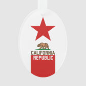 RÉPUBLIQUE DE CALIFORNIE Drapeau de l'État étoile  (devant)