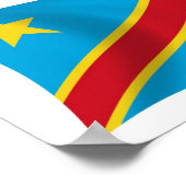 République démocratique du Congo Affiche de drapea (Coin)