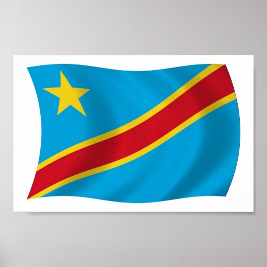 République démocratique du Congo Affiche de drapea (Devant)