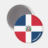 République Dominicaine Drapeau de charme Magnet pa (Recto/Verso)