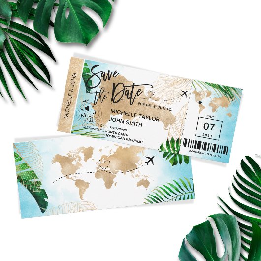 République dominicaine Enregistrer la date Carte d