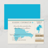 République dominicaine RSVP Palmier (Devant / Derrière)