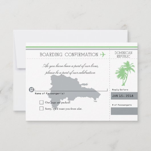 République dominicaine RSVP Palmier (Devant)