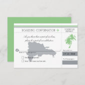 République dominicaine RSVP Palmier (Devant / Derrière)