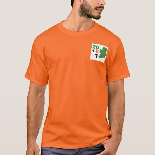 République irlandaise 26+6=1 TShirt Orange (Devant)