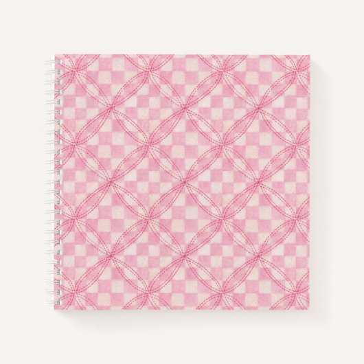 REQUAIS DE CONTRÔLE ROSE 8,5x8,5 Carnet en spirale (Devant)