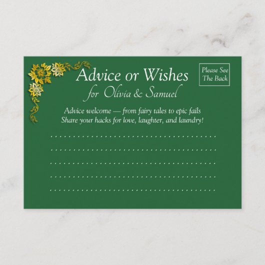 Request for Marriage Hints - Advieskaart (Voorkant)