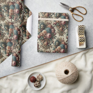 Requiem Rhapsody - Gotische Bloemen Bandana Cadeaupapier