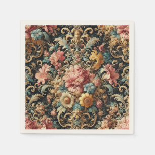 Requiem voor Arcana – Gotische bloemdesign Servet