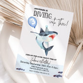 Requin 3e invitation pour enfants anniversaire