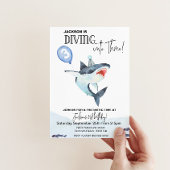 Requin 3e invitation pour enfants anniversaire