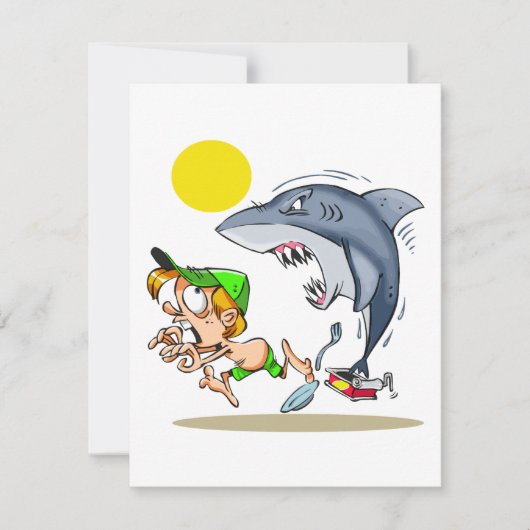 Requin À La Recherche D'Un Garçon Invitations (Devant)