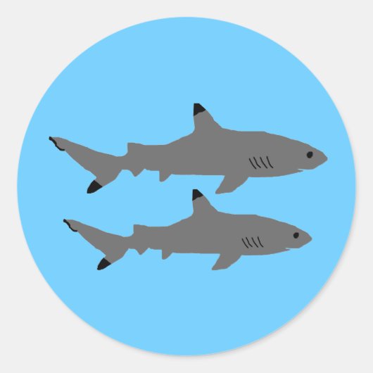 Requin à pointe noire, autocollants (Devant)