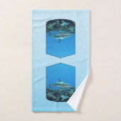 Requin à pointe noire, île Yap - Conception photog (Serviette à main)