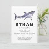 Requin à thème Anniversaire Fête Invitation (Debout devant)
