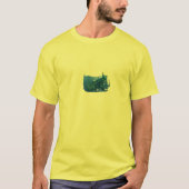 Requin baleine dans le profond T-shirt bleu (Devant)