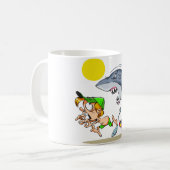 Requin chassant une tasse de garçon (Devant gauche)