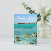 Requin chasse poissons dans Bora Bora carte postal (Debout devant)