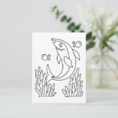 Requin Color Me | Cartes d'activités pour enfants (Debout devant)