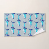 Requin dans les tons bleu (Serviette à main)