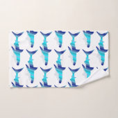 Requin dans les tons de la serviette bleue (Serviette à main)