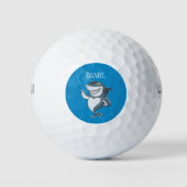 requin de plage cool ajouter nom balles de Golf (Devant)