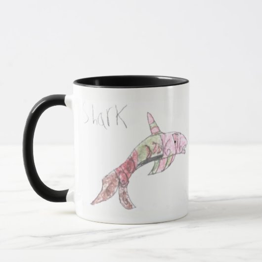 Requin de Sharky - tasse combinée d'art de requin (Gauche)
