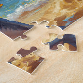 Requin en Vacances Tropicales - Puzzle Joyeux (Côté)