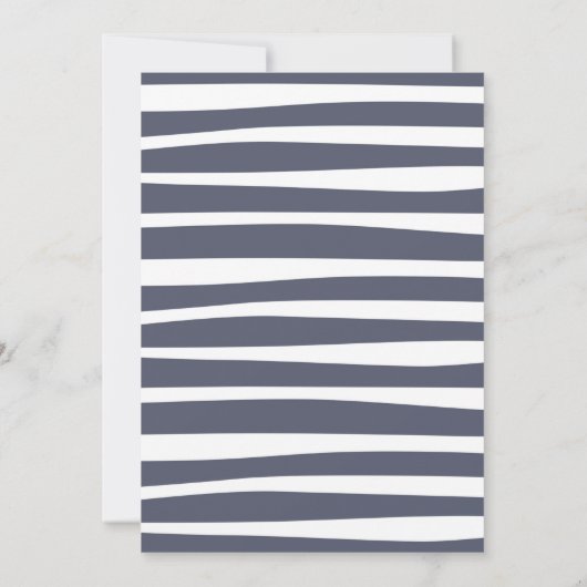 Requin sous la mer Invitation d'anniversaire (Dos)