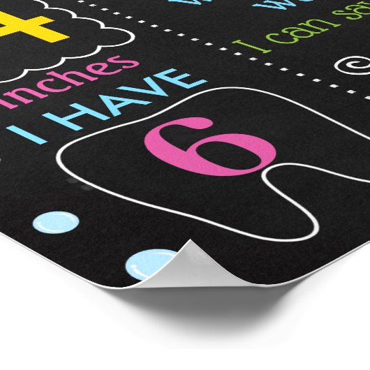 Requin sous la mer Premier tableau d'anniversaire (Coin)