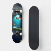 Requin sur skateboard (Recto)