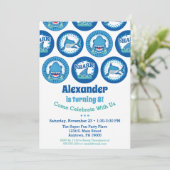 Requins Anniversaire Invitation Garçons Shark Part (Debout devant)