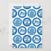Requins Anniversaire Invitation Garçons Shark Part (Dos)