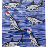 Requins Blue Ocean Douche rideau (Devant)