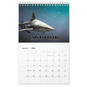Requins Collection Showcase Wall Calendrier (Jan 2026)