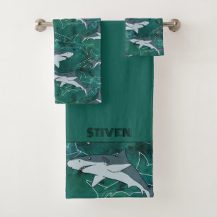 Requins dans l'océan.