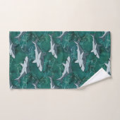 Requins dans l'océan. (Serviette à main)