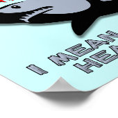 Requins - Entendre La Musique Drôle Poster (Coin)