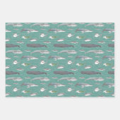 Requins et baleines Papier à enveloppement sous-ma (Devant)