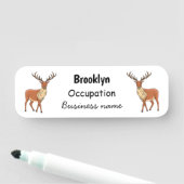 Rerendierillustratie cartoon naamplaatje (In situ)