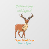 Rerendierillustratie cartoon raamsticker (Vel)