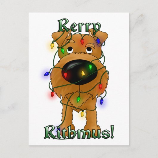 Rerry Rithmus - Irish Terrier Briefkaart (Voorkant)