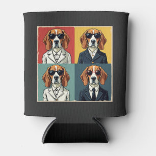 Rerto Beagle Dog 70s Style Zonnebril Blikjeskoeler